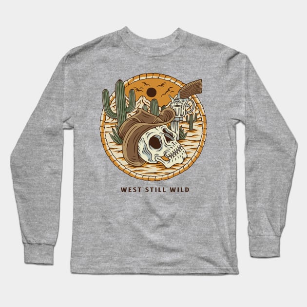 Wild West Long Sleeve T-Shirt by TerpeneTom